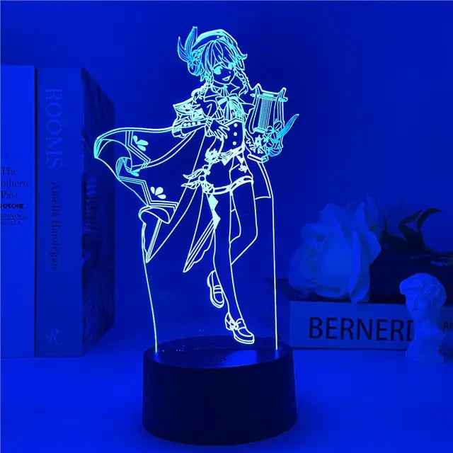 Genshin Impact Night Light 3D Illusion