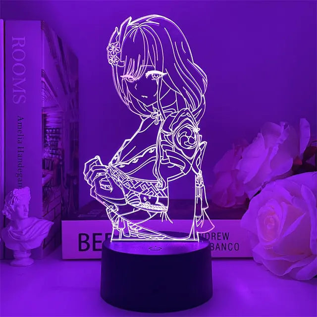 Genshin Impact Night Light 3D Illusion