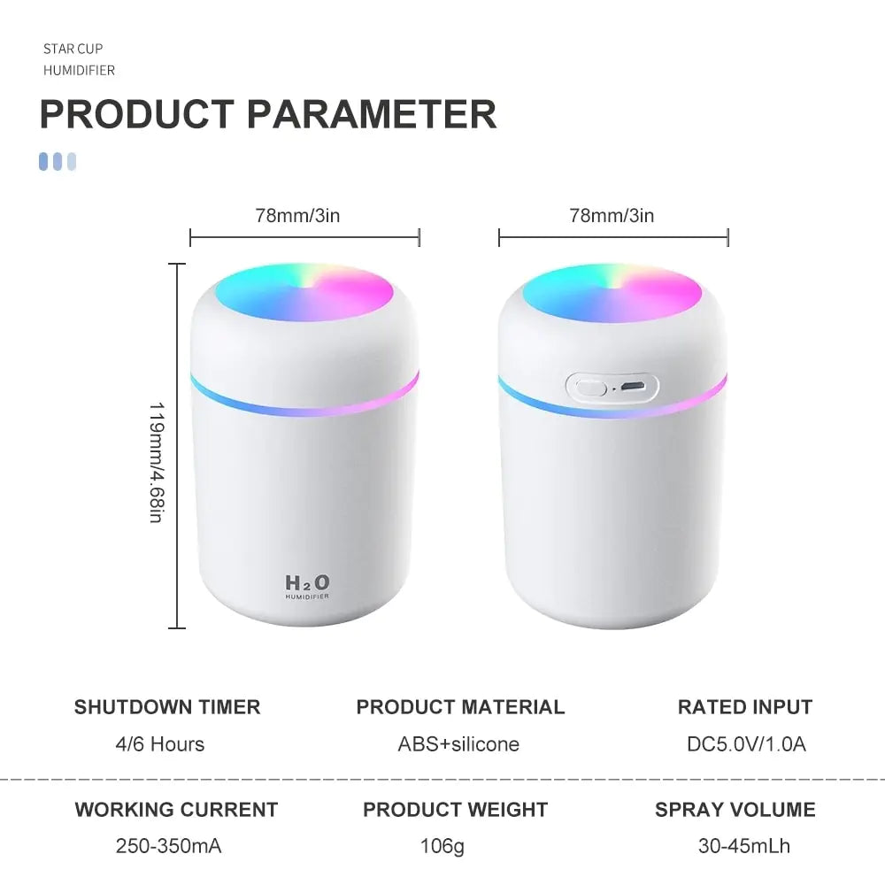 Colorful Night Light Humidifier