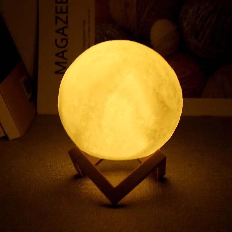 3d Moon Night Light