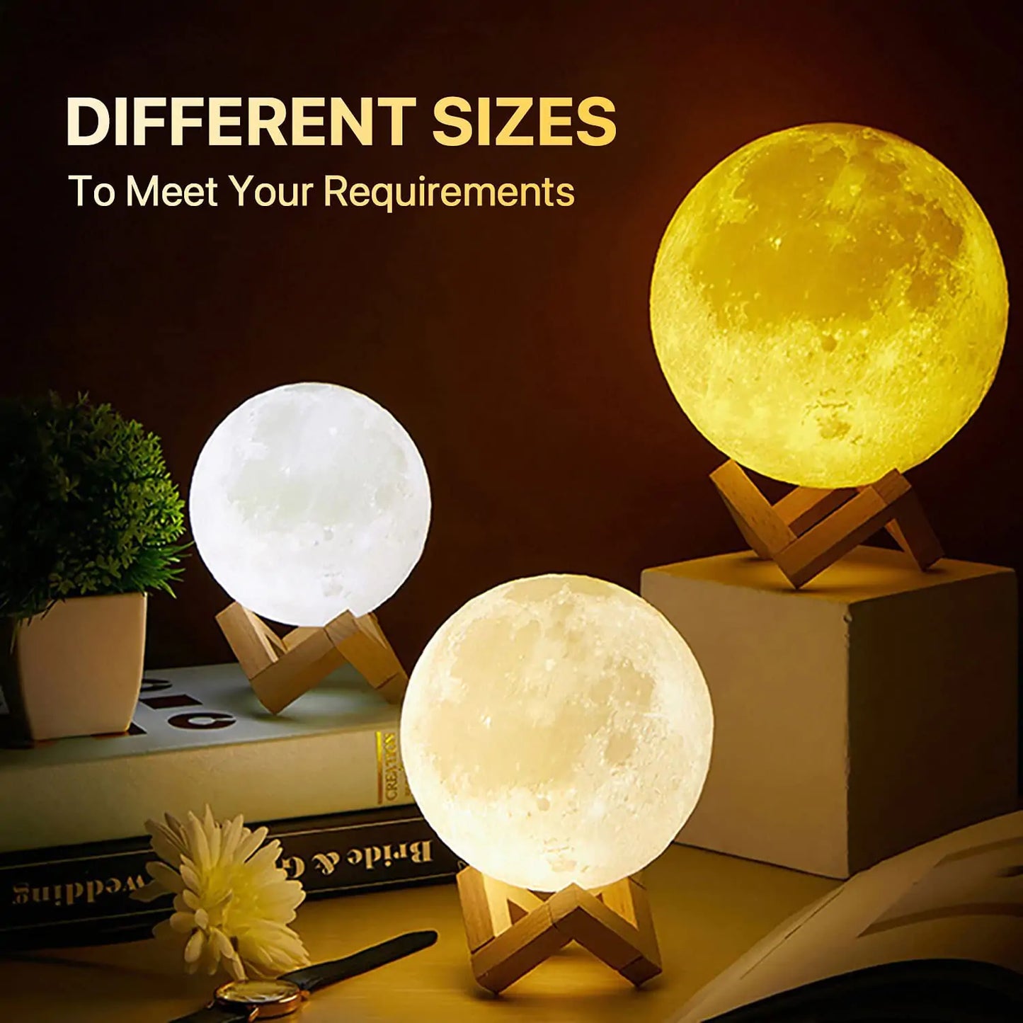 3d Moon Night Light